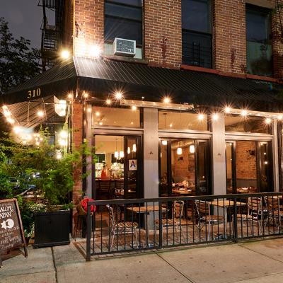 Exterior of the Shalom Japan restaurant in Brooklyn, NY.