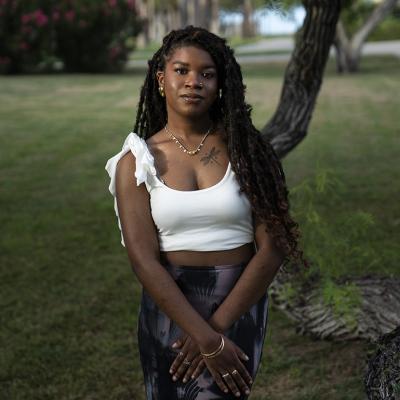 Hannah Murry poses for a photo at Texas A&M University.