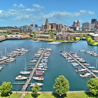 Aerial image of Buffalo, New York