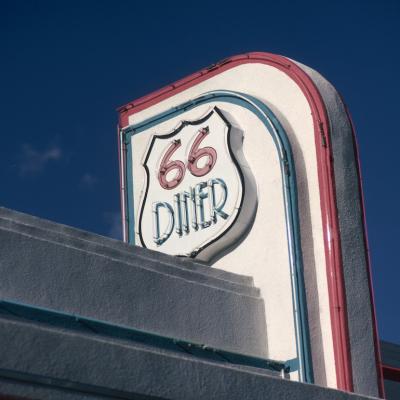 The 66 Diner on historic Route 66 in Albuquerque, New Mexico.