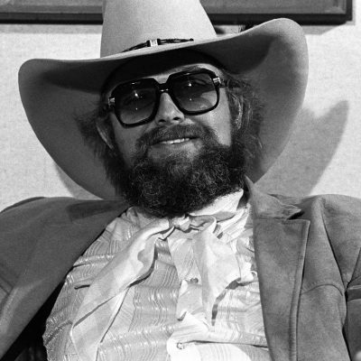 Charlie Daniels at a press conference, circa 1980.