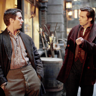 Christian Bale and Hugh Jackman in a scene from 'The Prestige'