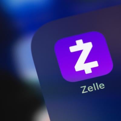 Zelle app on a smartphone's screen.