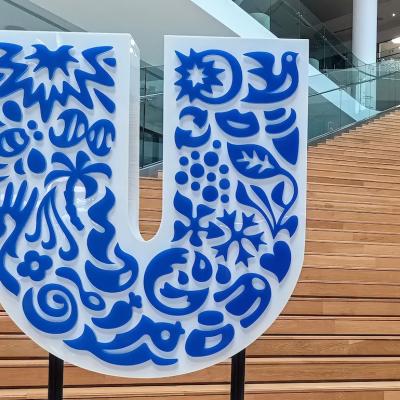 Signage in front of Unilever headquarters in Jakarta, Indonesia.