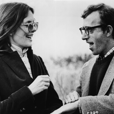 Actors Diane Keaton and Woody Allen in still from the comedy 'Annie Hall.'