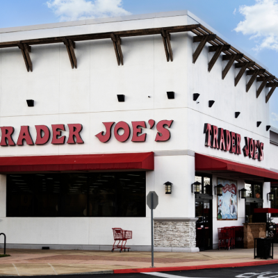 Exterior of a Trader Joe's store in Corona, CA