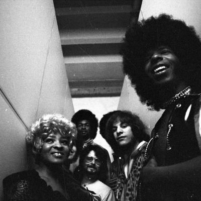 Sly & The Family Stone pose for a portrait on March 26, 1969. 