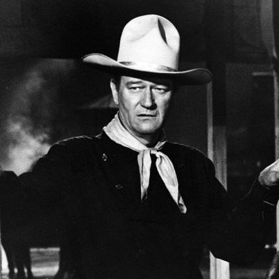 John Wayne in a scene from ‘The Man Who Shot Liberty Valance’.