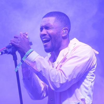 Frank Ocean performs during the Bonnaroo Music & Arts Festival in Manchester, Tennessee, on June 14, 2014.