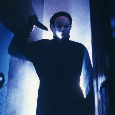 American actor Tony Moran on the set of Halloween, written and directed by John Carpenter.