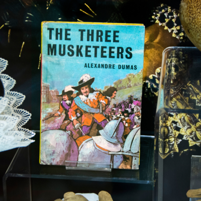 A copy of The Three Musketeers by Alexandre Dumas at the Melton Carnegie Museum