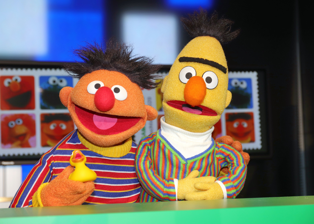 Sesame Street characters Burt and Ernie.