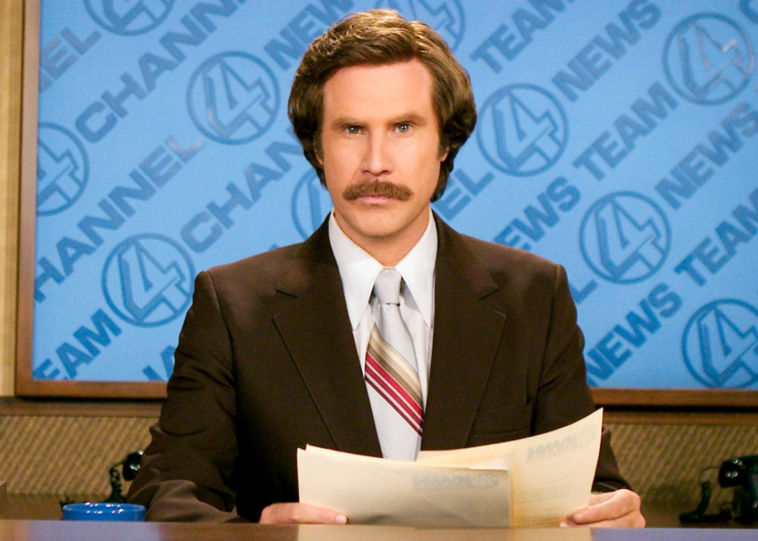 Will Ferrell in Anchorman: The Legend of Ron Burgundy.