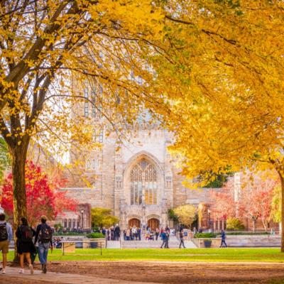 Yale University in fall.