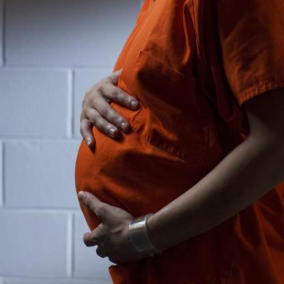 A pregnant female inmate at Western Massachusetts Regional Women's Correctional Center in Chicopee, MA.