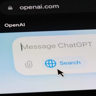 "Message ChatGPT" on the OpenAI website.