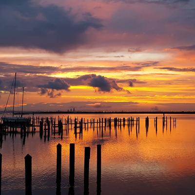 A view of the sunset in Daphne, Alabama.