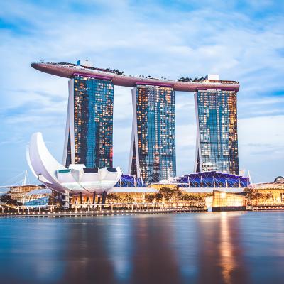 Skyline of Singapore's Marina Bay Sands.