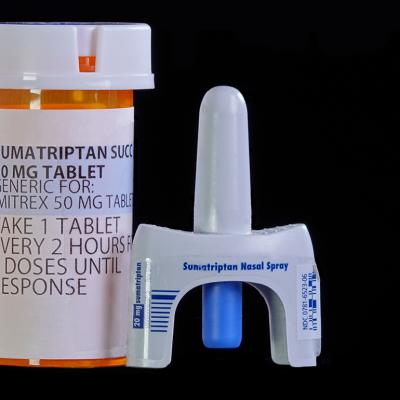 Sumatriptan tablets and nasal spray.