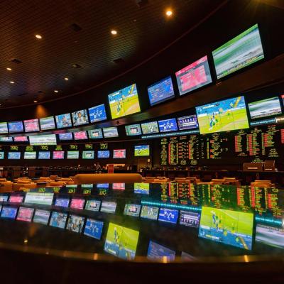 Sports bar of the Sunset Station Casino in Las Vegas, NV.