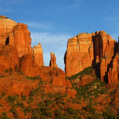 Sedona's Cathedral Rock during sunset.