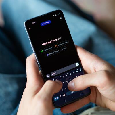 The ChatGPT app on a user's smartphone.