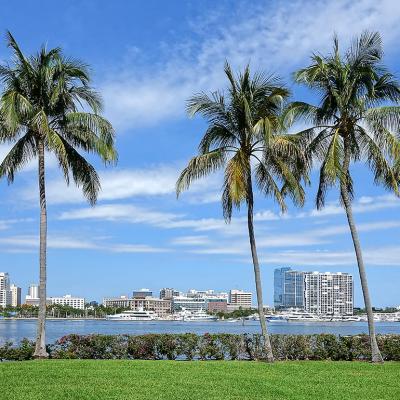 A view of West Palm Beach's skyline in Florida.