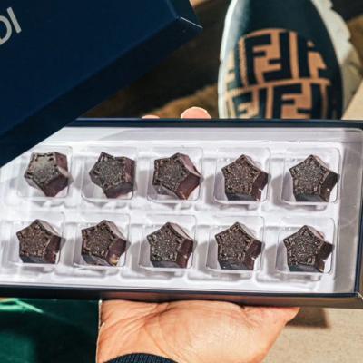 A box of luxury chocolates.