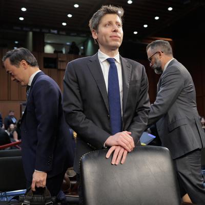 OpenAI CEO, Sam Altman, arrives to testify before the Senate Committee on Commerce, Science, and Transportation in the Hart Senate Office Building on Capitol Hill on May 08, 2025 in Washington, DC.
