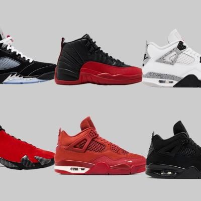 A composite photo featuring the top six memorable sneaker releases of 2025.