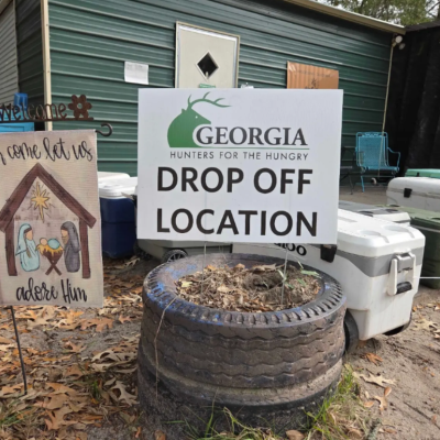 A drop off location for Georgia Wildlife Federation’s Hunters for the Hungry program that allows extra meat to be donated.