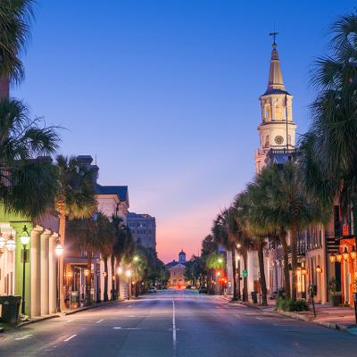 A view of the French Quarter section in Charleston, South Carolina.