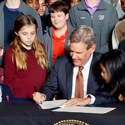 Tennessee Gov. Bill Lee signed the Education Freedom Act in February. The private school choice program serves about 20,000 students this year, but he’s calling for further expansion. 