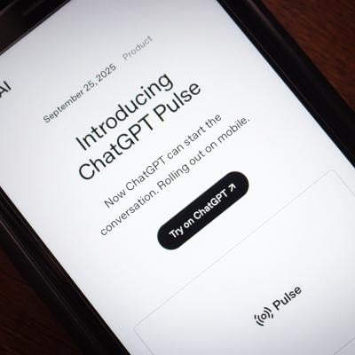 ChatGPT Pulse app on a smartphone.