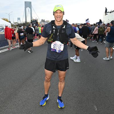 Steve Mesler during the 2023 TCS New York City Marathon on November 5, 2023 in New York City.