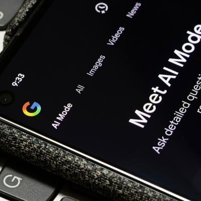 The AI Mode is turned on in the Google app on the screen of a smartphone. AI Mode helps users search more effortlessly by combining the capabilities of Gemini 2.0