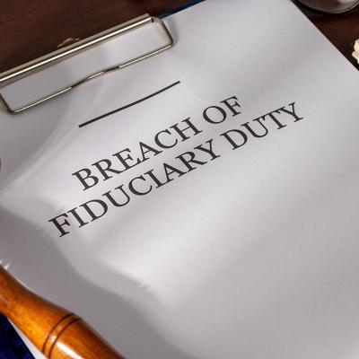 A breach of fiduciary duty report submitted for violation.