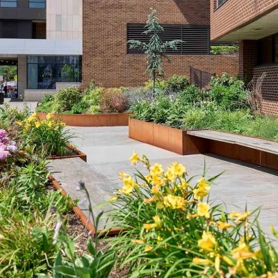 A pocket garden at Newark Beth Israel Medical Center in New Jersey.