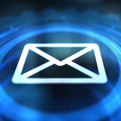 Conceptual graphic of digital newsletter subscription interface.