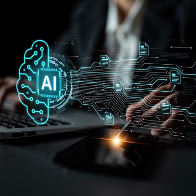 An artificial intelligence conceptual design utilized by an analyst.