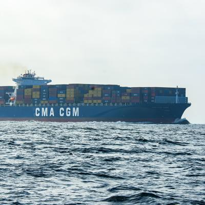 A container ship passing through the Santa Barbara Channel with a cargo en-route to the Port of Los Angeles in California.