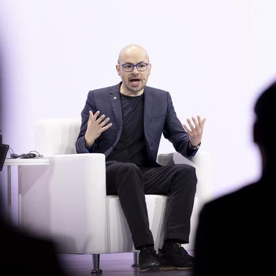 Demis Hassabis, co-founder and CEO of Google DeepMind, speaks during the 'Google for Korea 2026' event at the Westin Josun Seoul in Seoul, South Korea, on April 29, 2026.