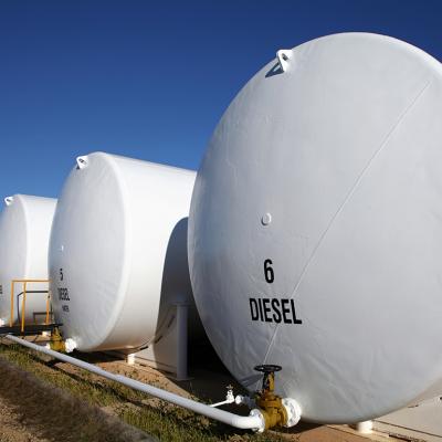 Massive external diesel tanks