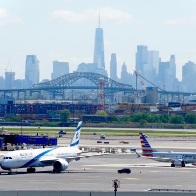 Planes parked at the Newark Liberty International Airport in New Jersey.