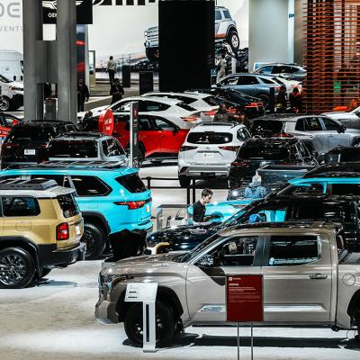 Cars showcased at the New York Auto Show media day event in New York City.