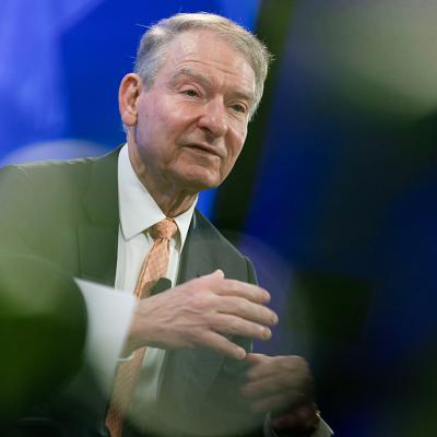 Chairman of the US Securities and Exchange Commission (SEC) Paul S. Atkins speaks during the first day of the 2026 Spring Meetings at IMF headquarters in Washington, DC on April 13, 2026.