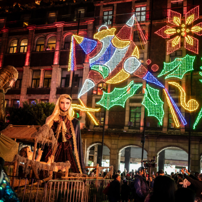 A Christmas celebration in Mexico City.