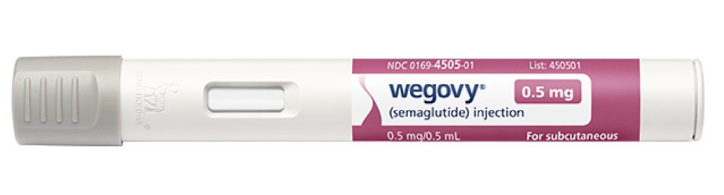 A pink label WeGovy pen.