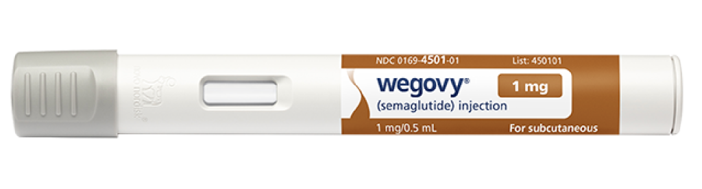 A brown label WeGovy pen.