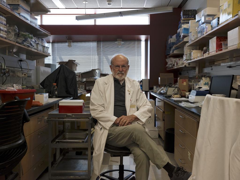 Dr. John Galgiani in his lab at the University of Arizona in Tucson. 